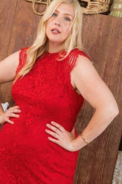 Lace Crochet Mini Raglan Dress With Zipper Back - ZumBuys