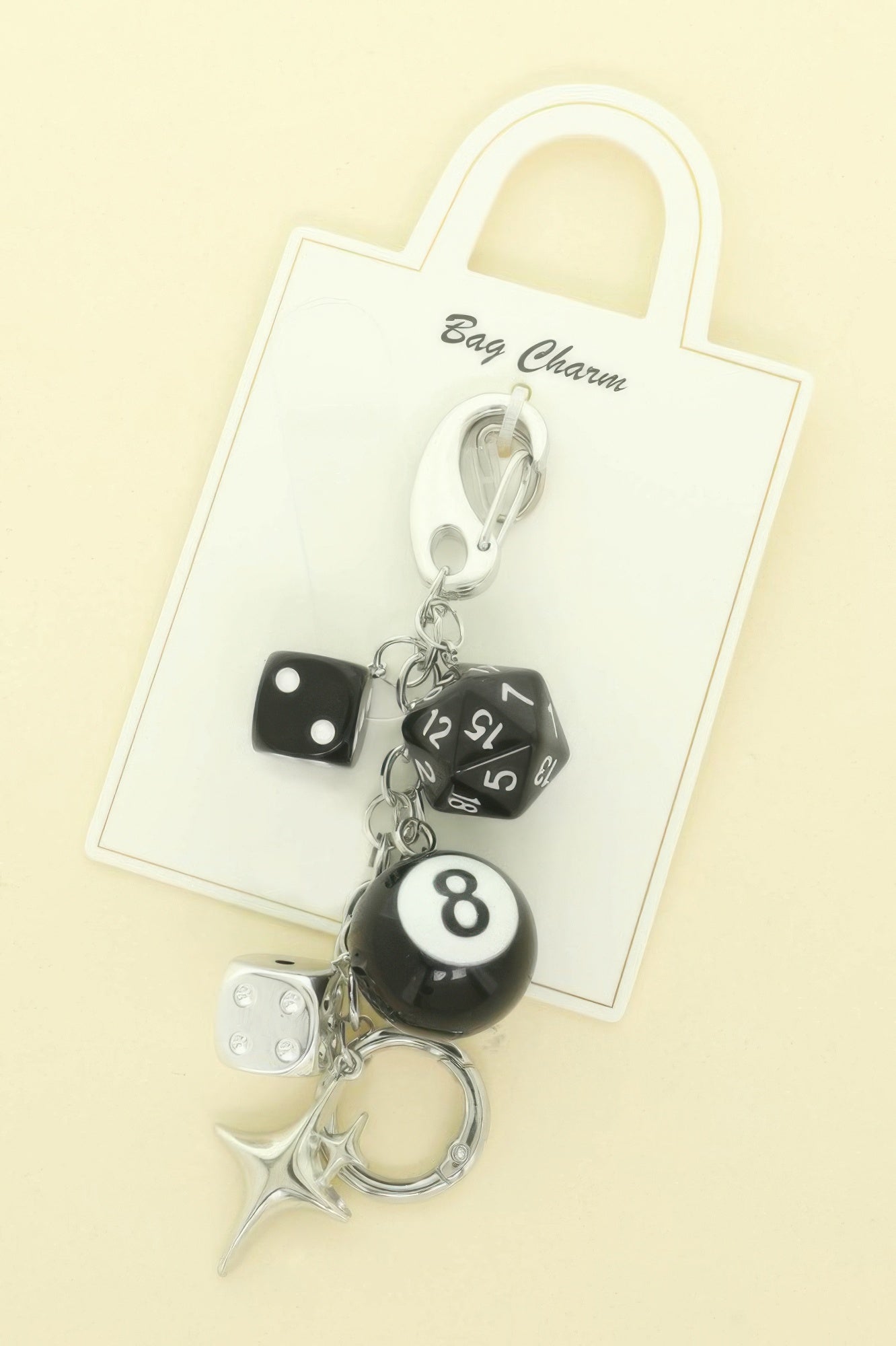 Las Vegas Theme Bag Charm Keychain - ZumBuys