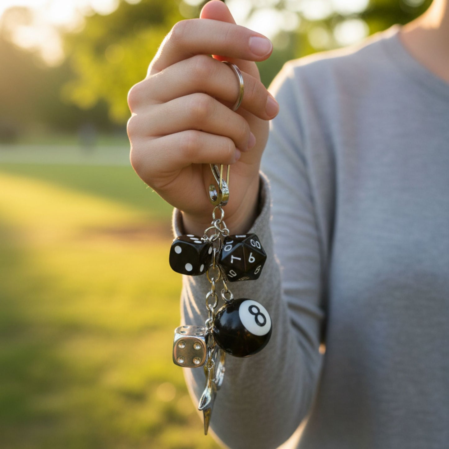 Las Vegas Theme Bag Charm Keychain - ZumBuys