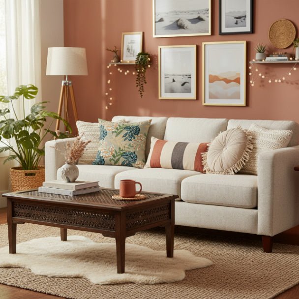 Leafy Relics Square Pillow Cover - ZumBuys