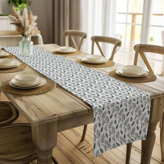 Leaves and Holly Table Runner (Cotton, Poly) - ZumBuys