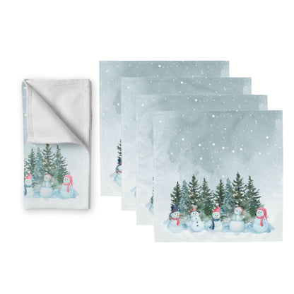 Let it Snowmen Cloth Napkin Set of 4 - ZumBuys