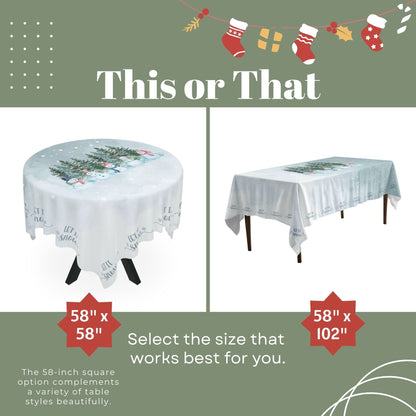 Let it Snowmen Tablecloth - ZumBuys