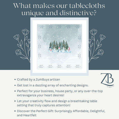 Let it Snowmen Tablecloth - ZumBuys