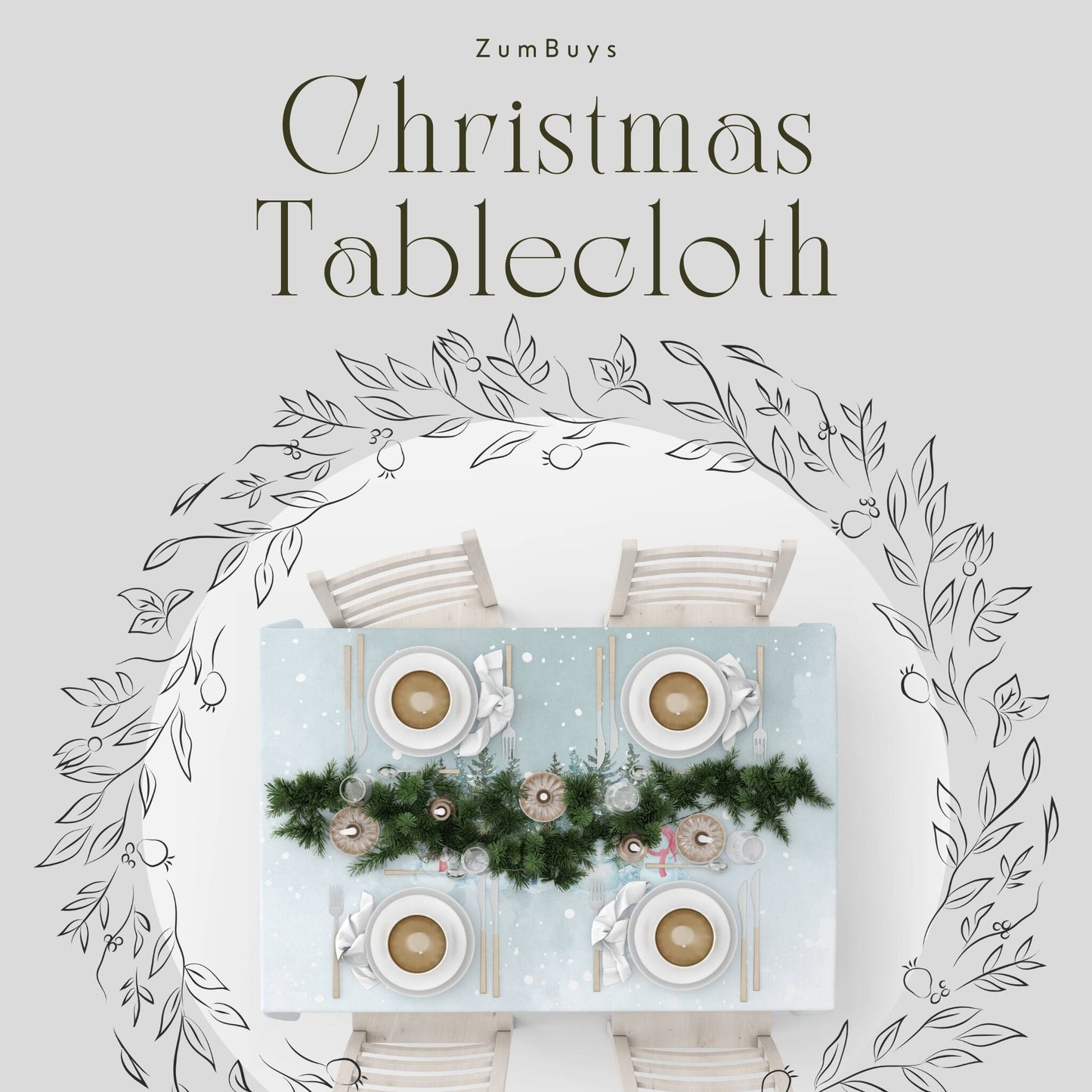 Let it Snowmen Tablecloth - ZumBuys