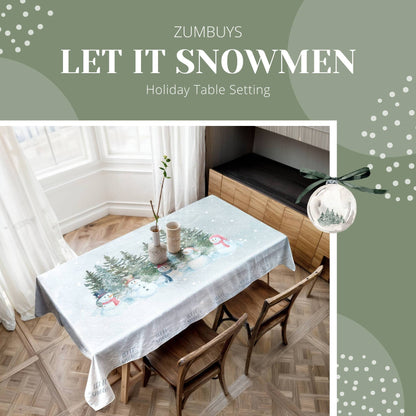 Let it Snowmen Tablecloth - ZumBuys