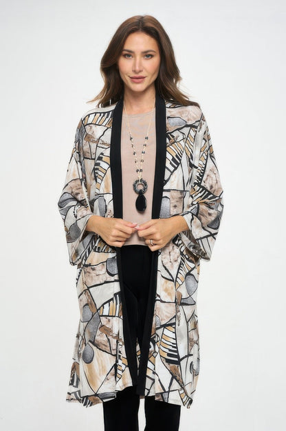 Long contrast Jacket - ZumBuys