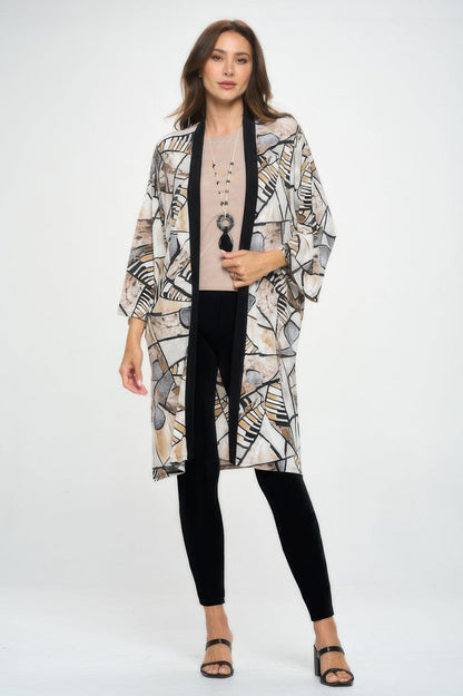 Long contrast Jacket - ZumBuys
