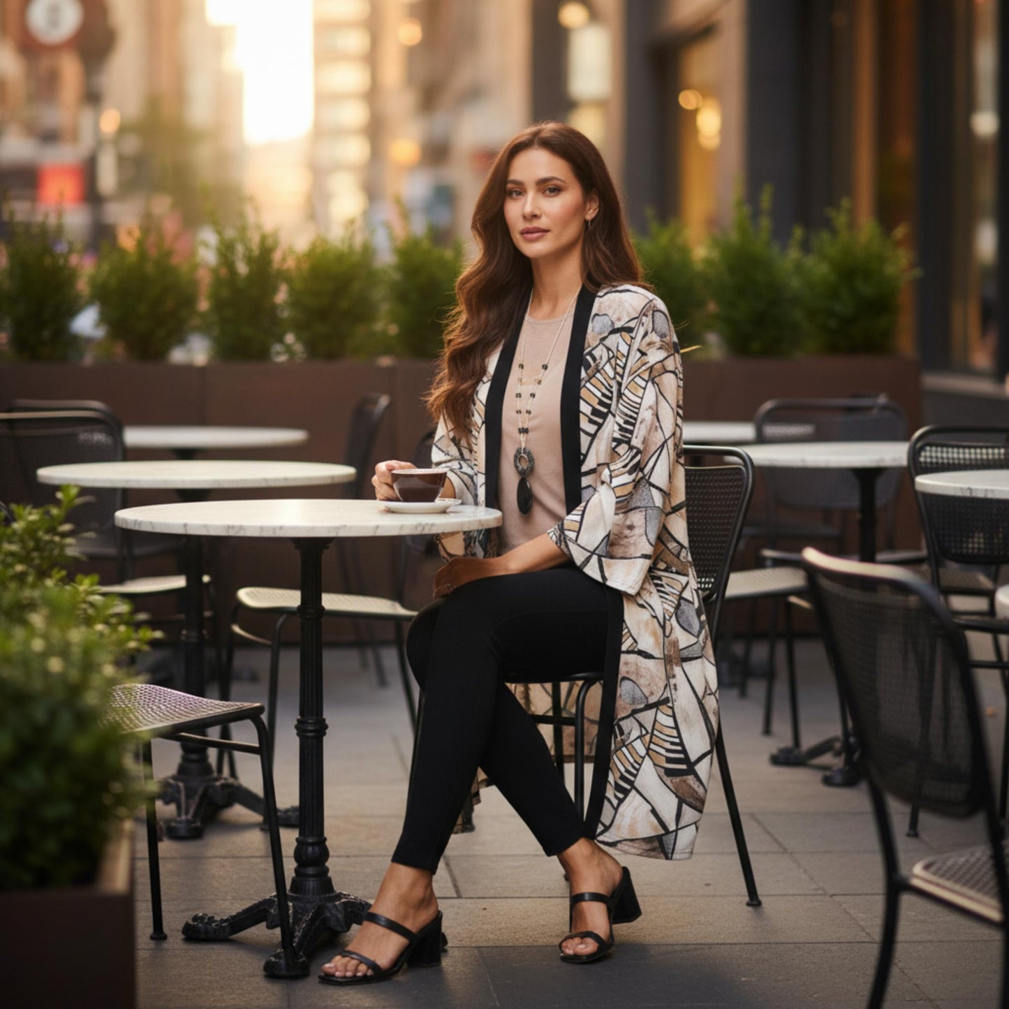 Long contrast Jacket - ZumBuys