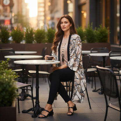 Long contrast Jacket - ZumBuys