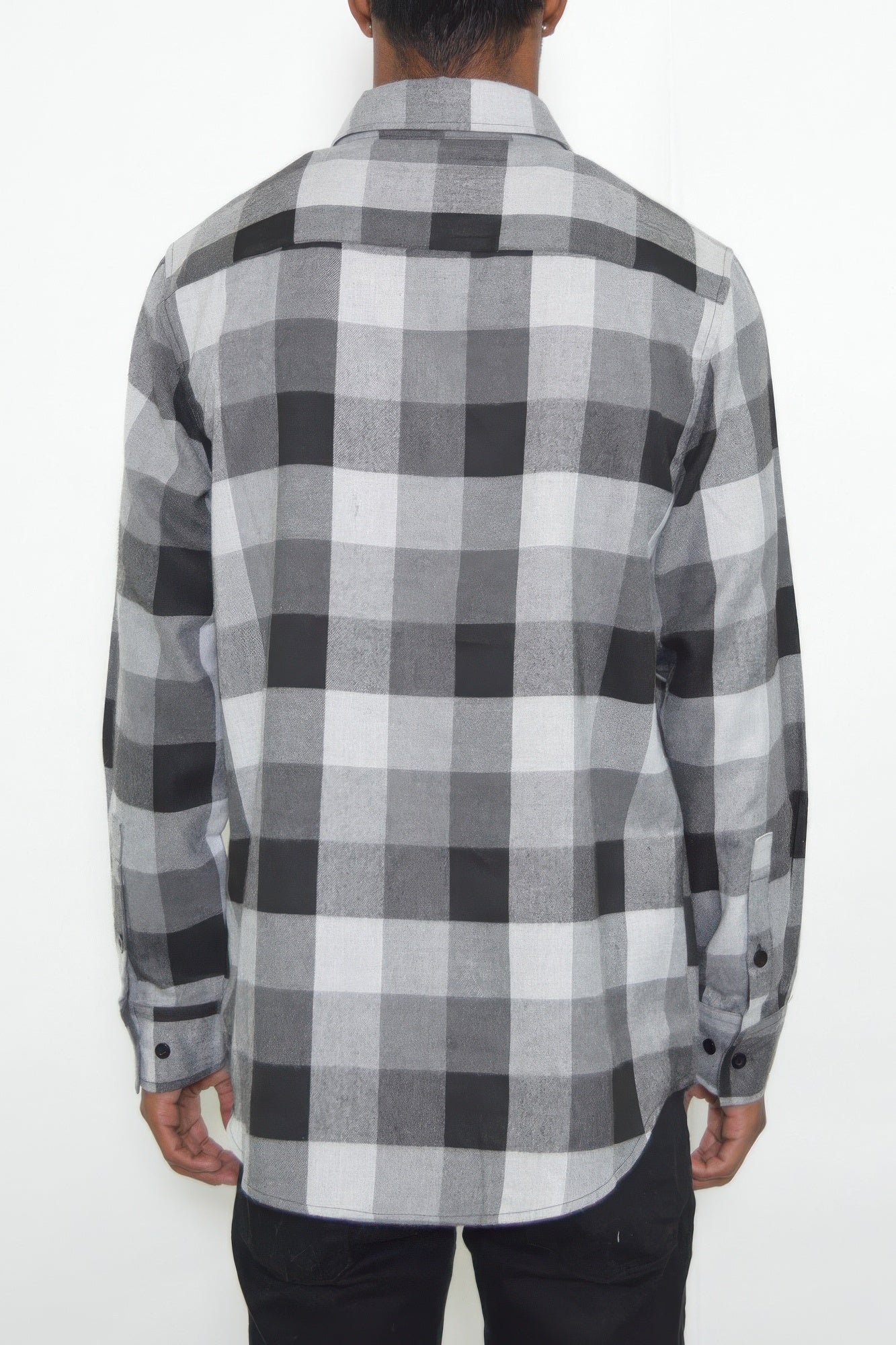 Long Sleeve Checkered Flannel - ZumBuys