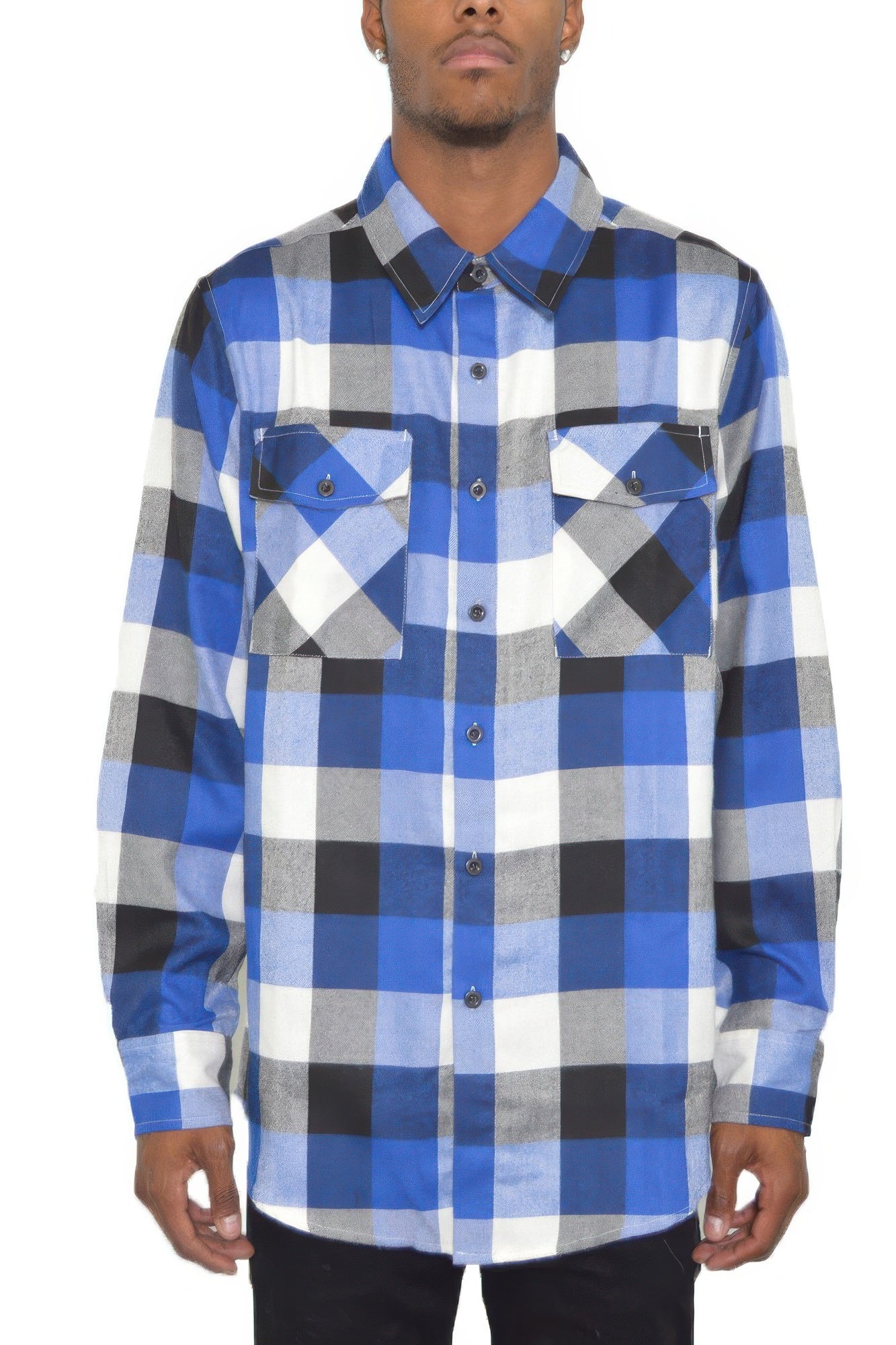 Long Sleeve Checkered Flannel - ZumBuys