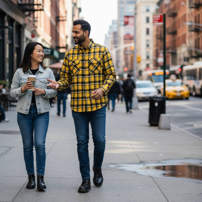 Long Sleeve Flannel Full Plaid Checkered Shirt - ZumBuys
