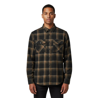 Long Sleeve Flannel Full Plaid Checkered Shirt - ZumBuys