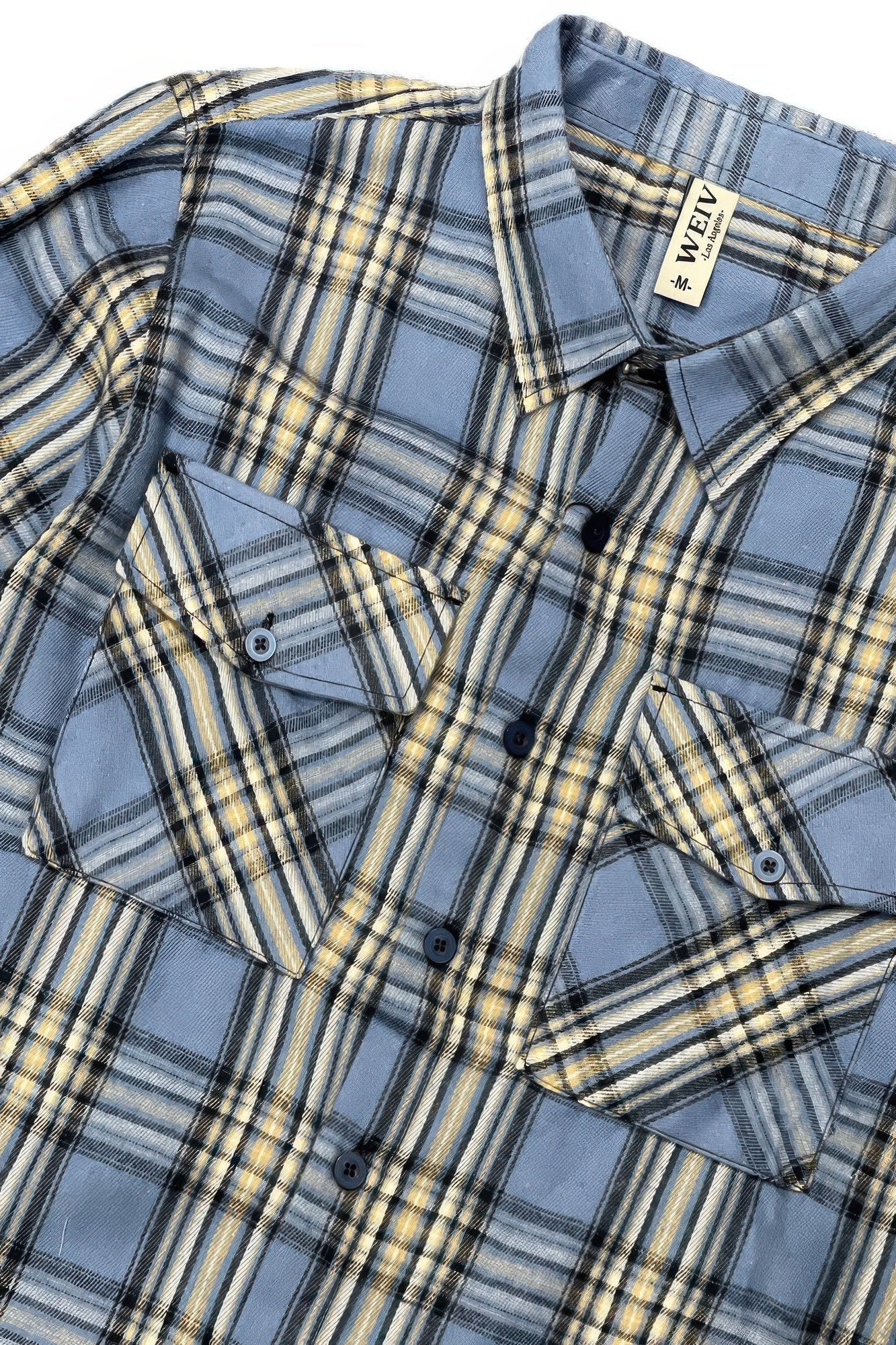 Long Sleeve Flannel Full Plaid Checkered Shirt - ZumBuys