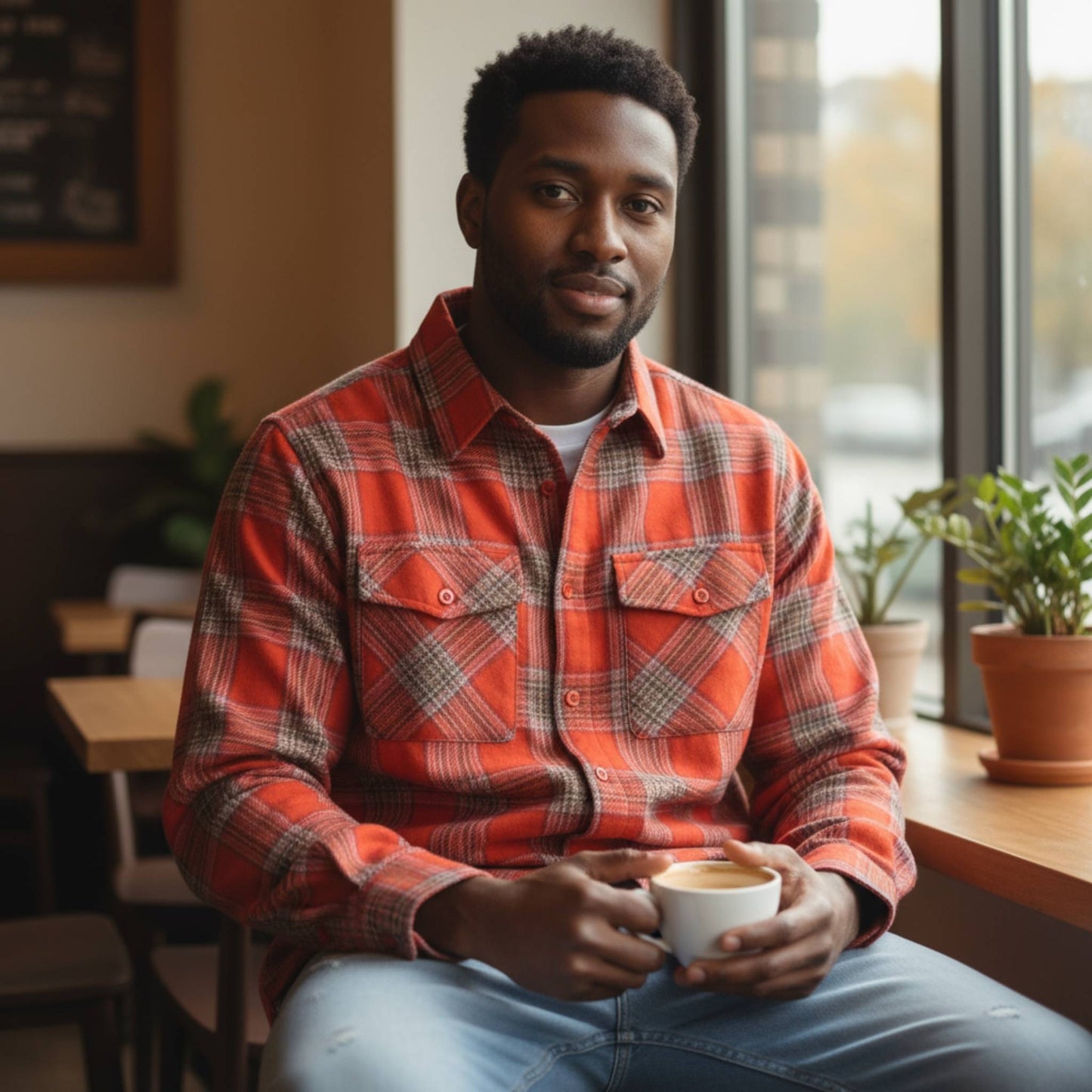 Long Sleeve Flannel Full Plaid Checkered Shirt - ZumBuys