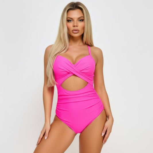 Marilyn Swimsuit - Cutout One Piece - ZumBuys