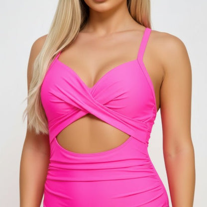 Marilyn Swimsuit - Cutout One Piece - ZumBuys