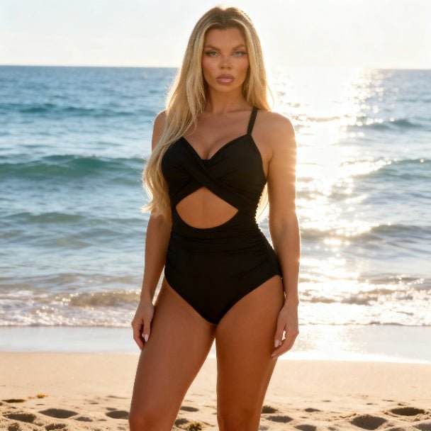 Marilyn Swimsuit - Cutout One Piece - ZumBuys