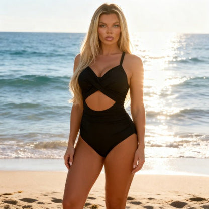 Marilyn Swimsuit - Cutout One Piece - ZumBuys