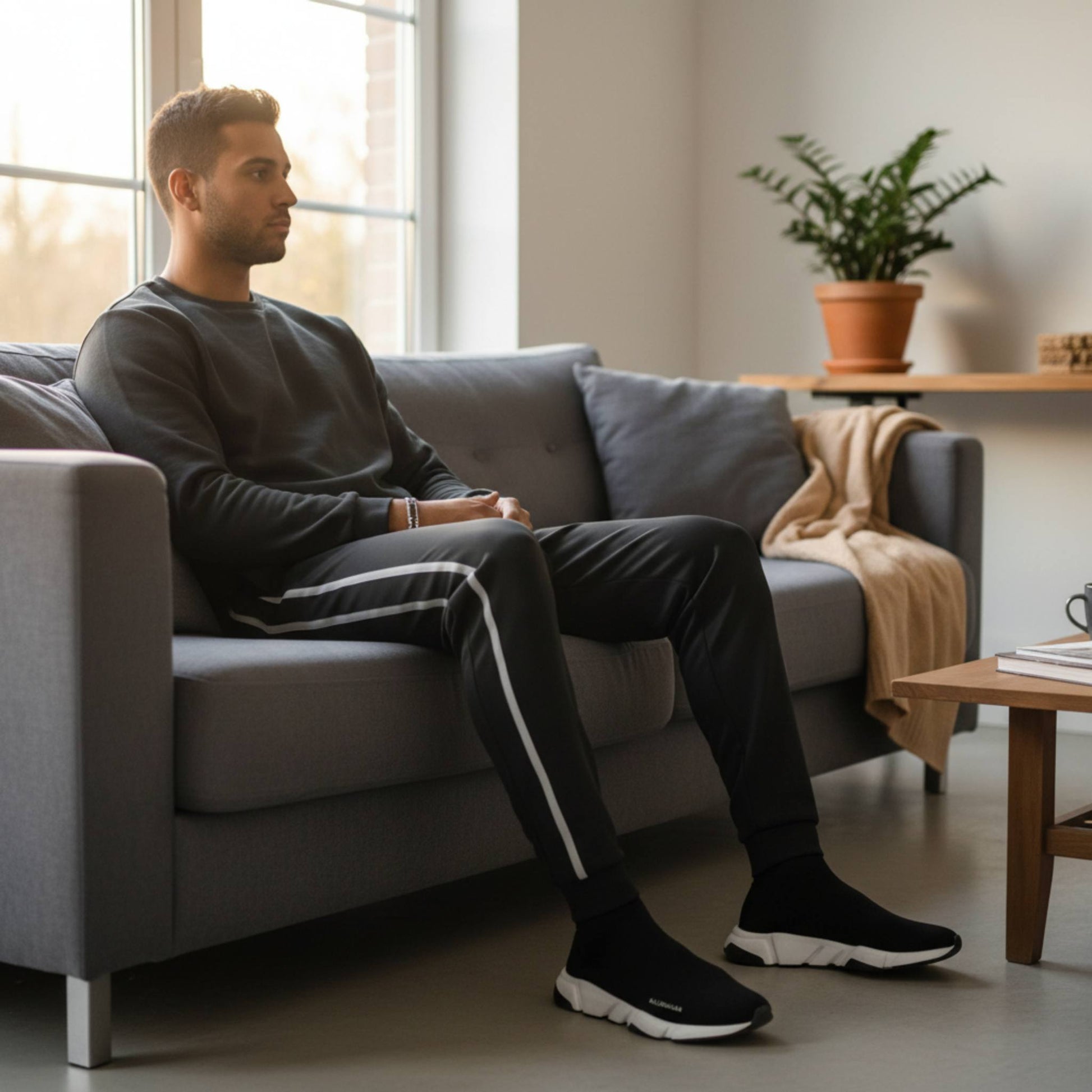 Mens Active Wear Running Track Pant Joggers - ZumBuys