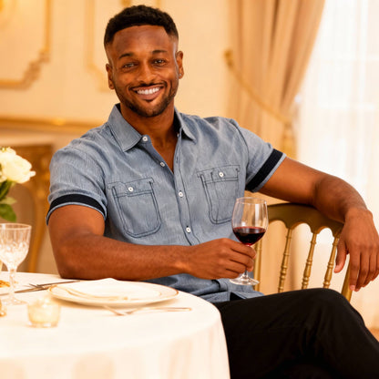 Men's Casual Short Sleeve Solid Shirts - ZumBuys