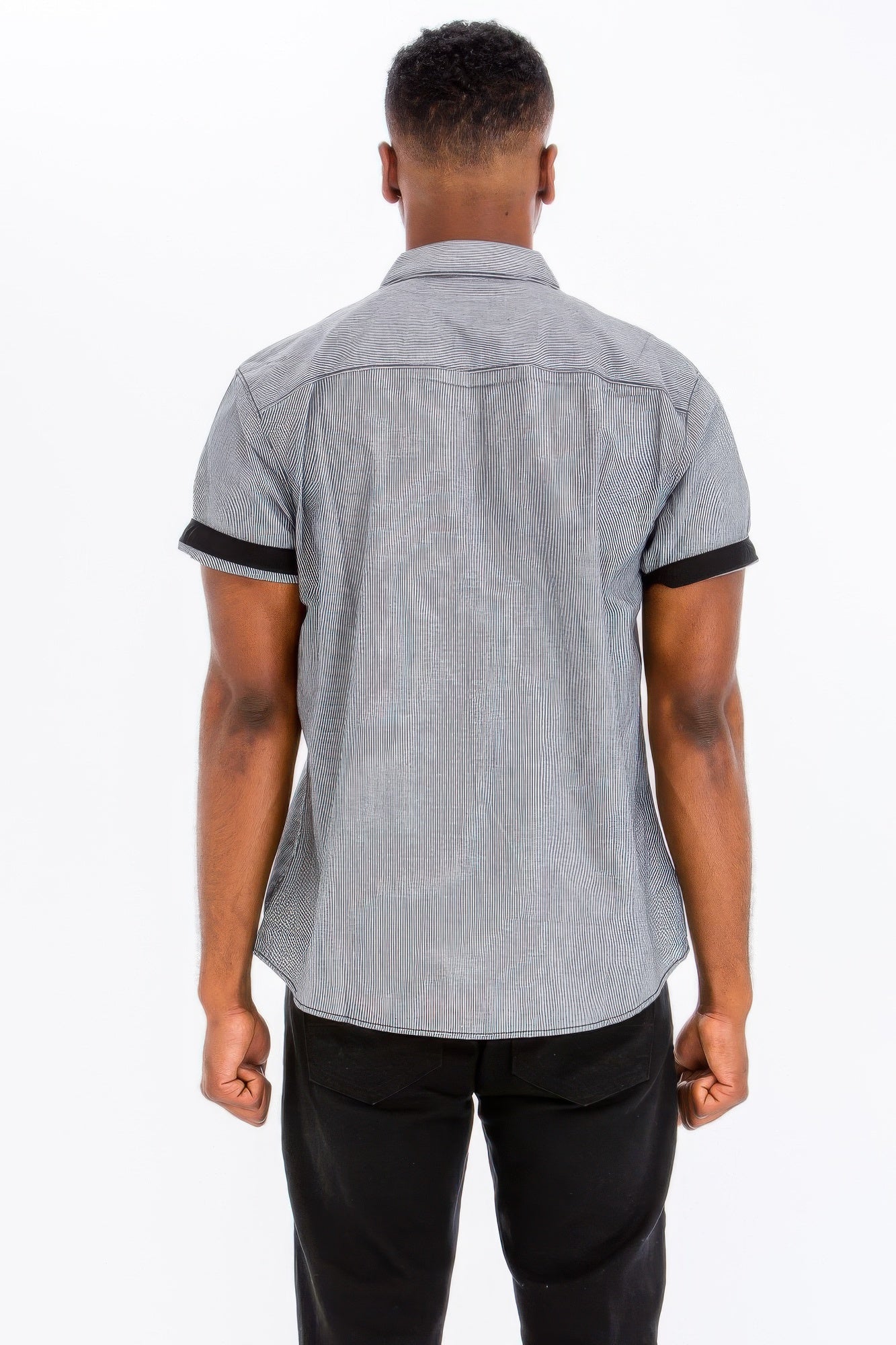 Men's Casual Short Sleeve Solid Shirts - ZumBuys