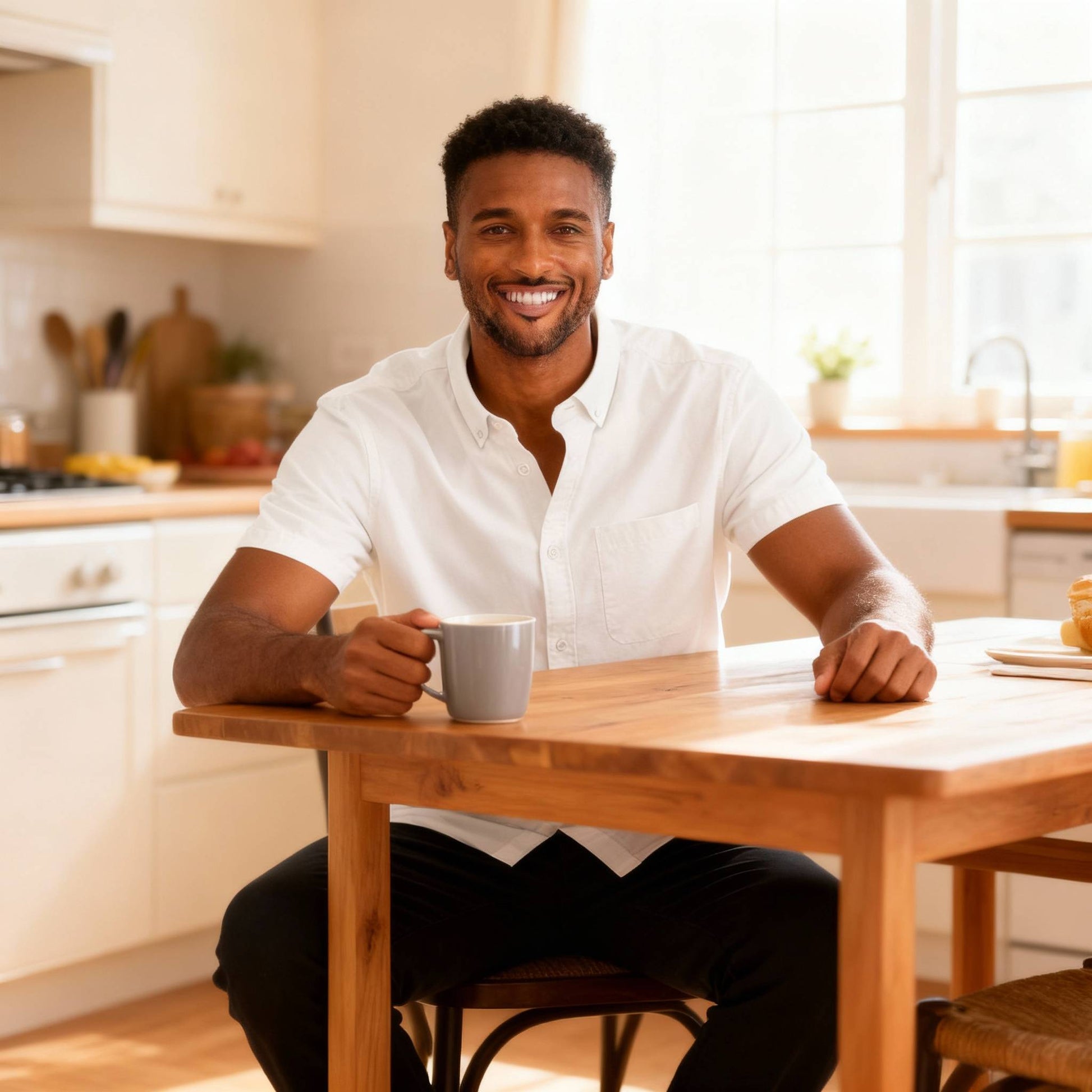 Men's Casual Short Sleeve Solid Shirts - ZumBuys