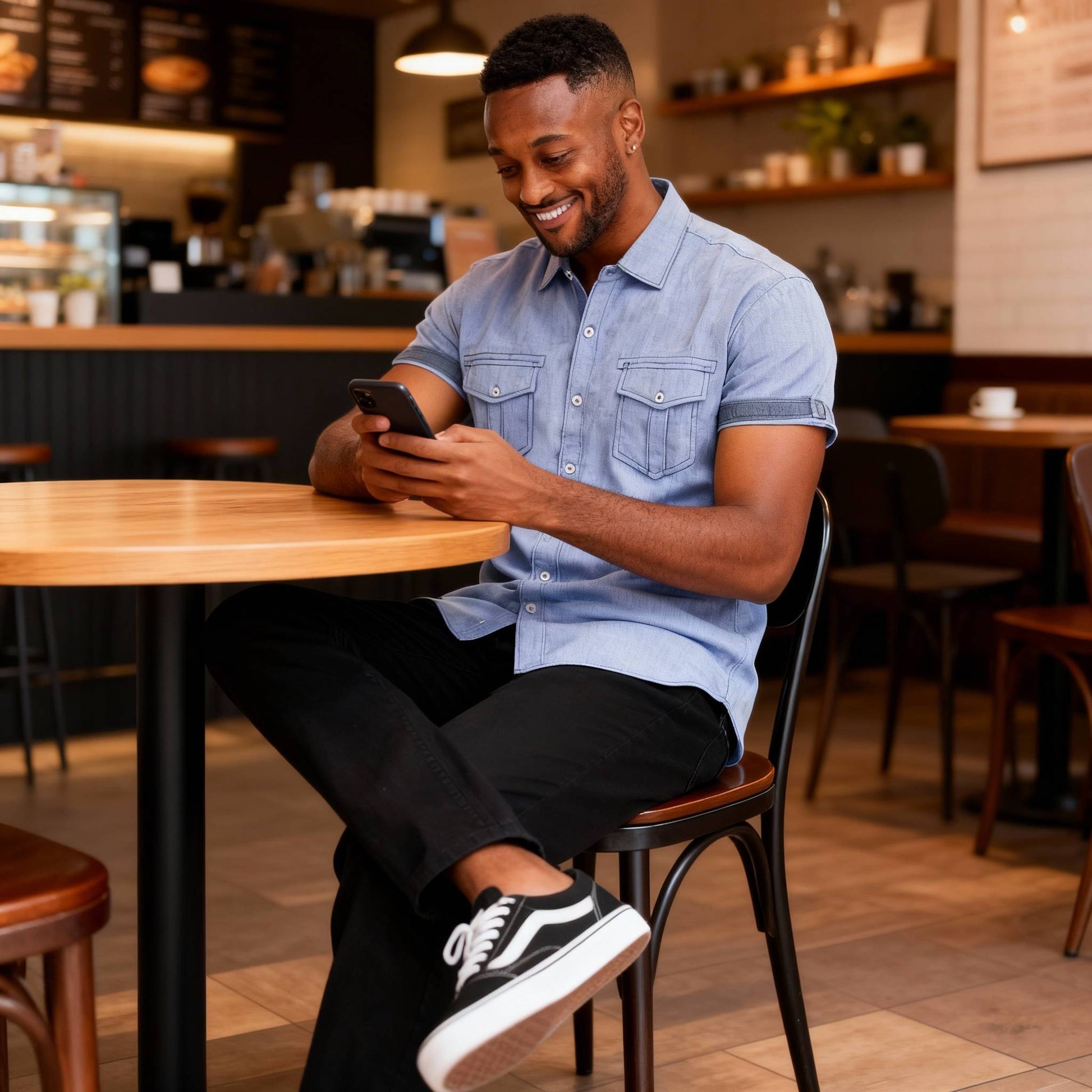 Men's Casual Short Sleeve Two Tone Shirts - ZumBuys