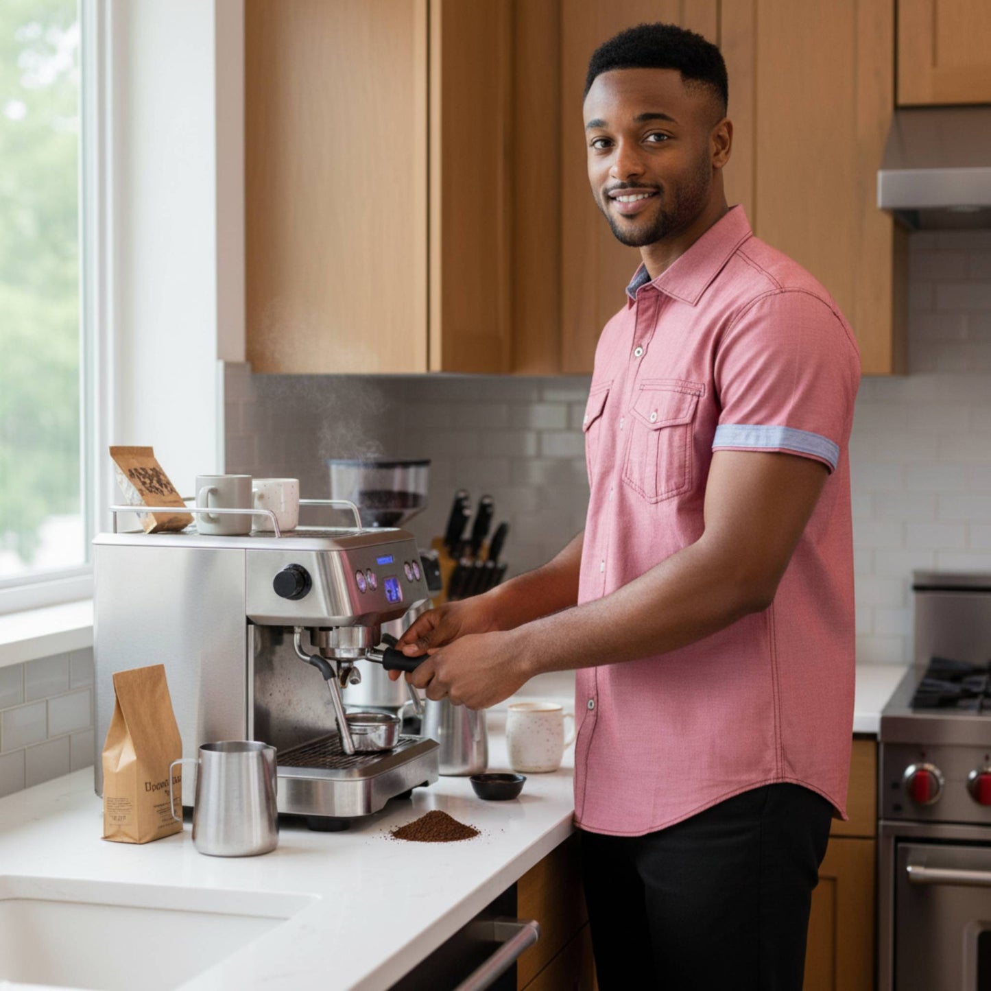 Men's Casual Short Sleeve Two Tone Shirts - ZumBuys