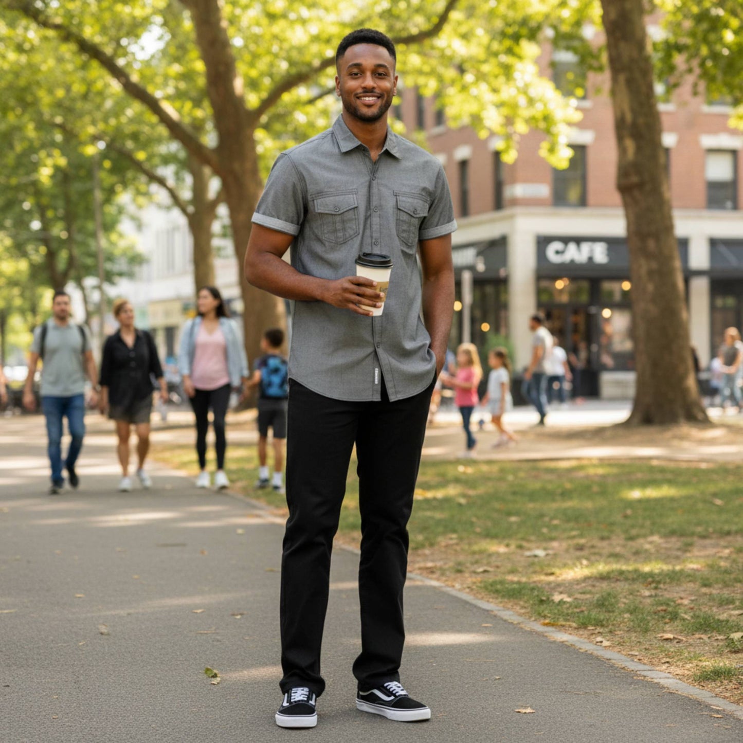 Men's Casual Short Sleeve Two Tone Shirts - ZumBuys