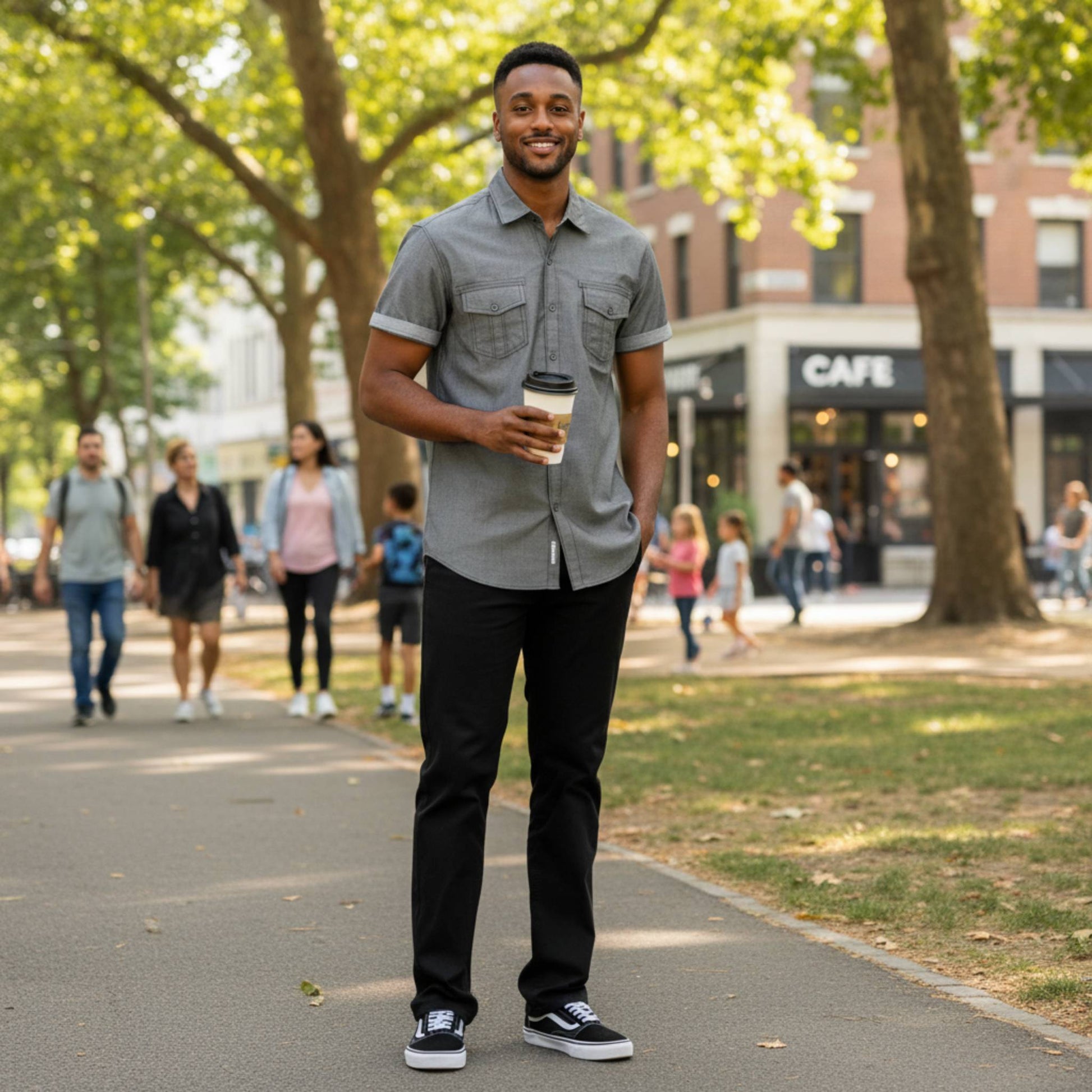 Men's Casual Short Sleeve Two Tone Shirts - ZumBuys