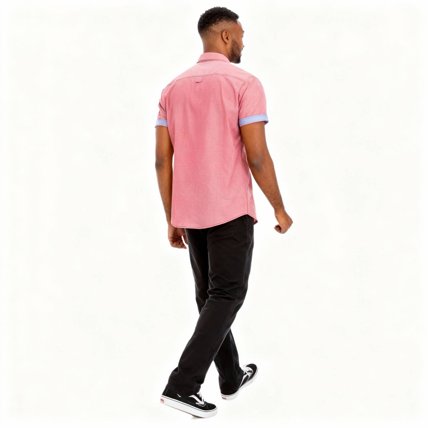Men's Casual Short Sleeve Two Tone Shirts - ZumBuys
