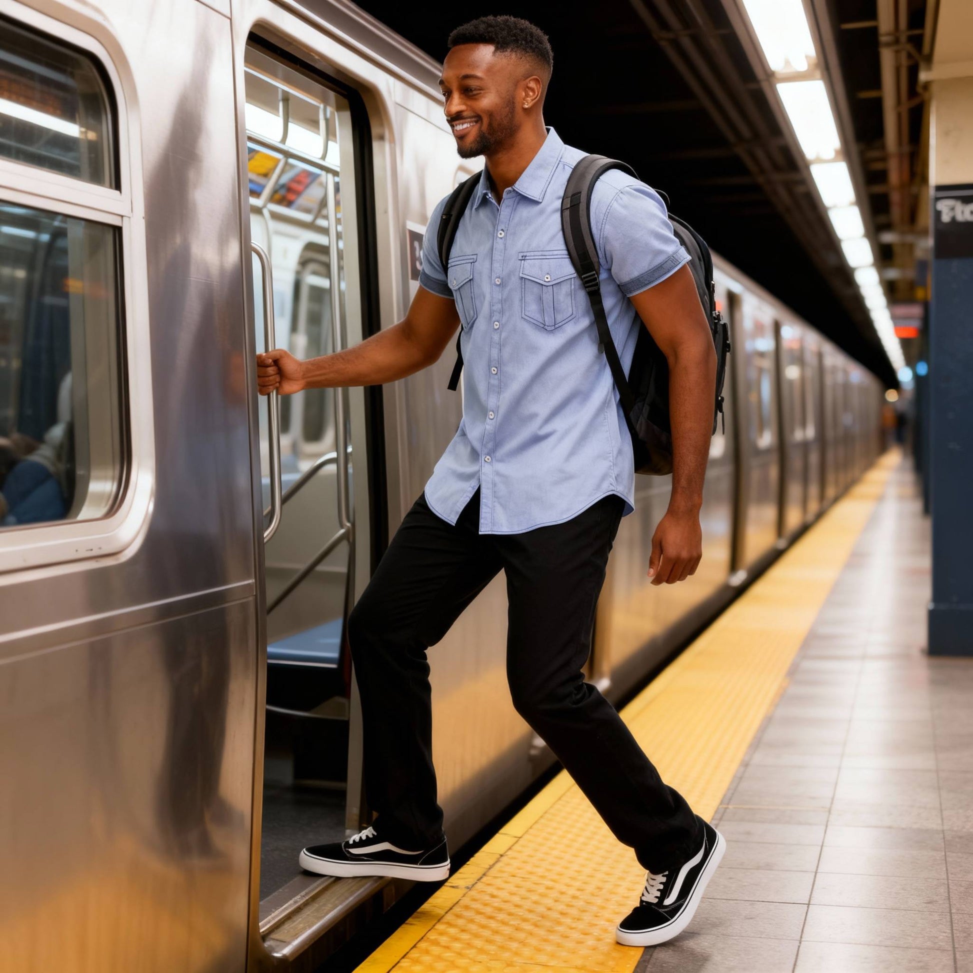 Men's Casual Short Sleeve Two Tone Shirts - ZumBuys