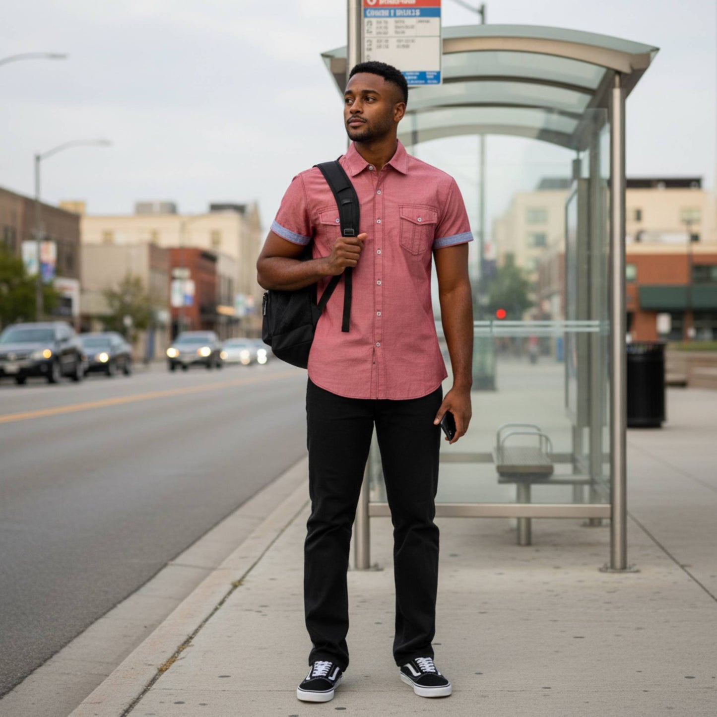 Men's Casual Short Sleeve Two Tone Shirts - ZumBuys