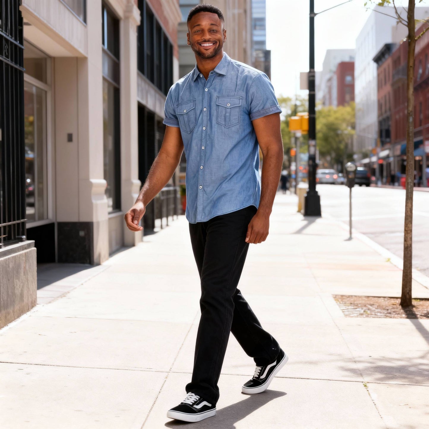 Men's Casual Short Sleeve Two Tone Shirts - ZumBuys