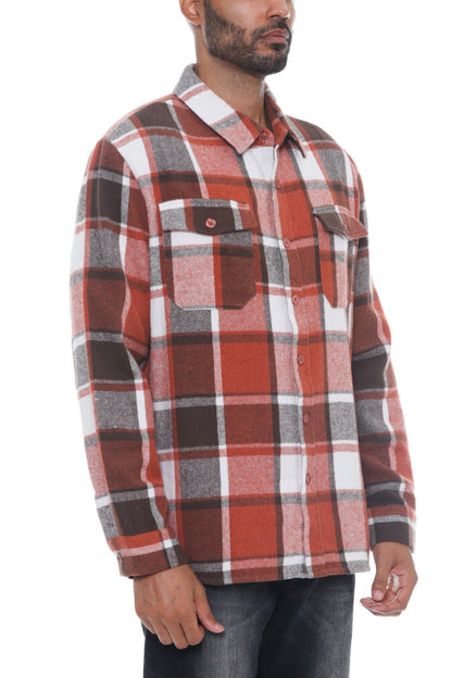 Mens Checkered Soft Flannel Shacket - ZumBuys