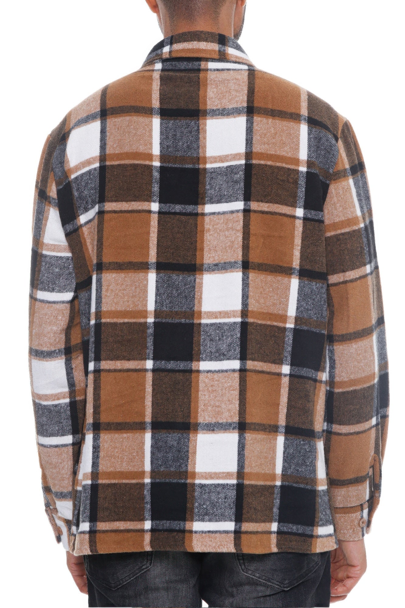 Mens Checkered Soft Flannel Shacket - ZumBuys