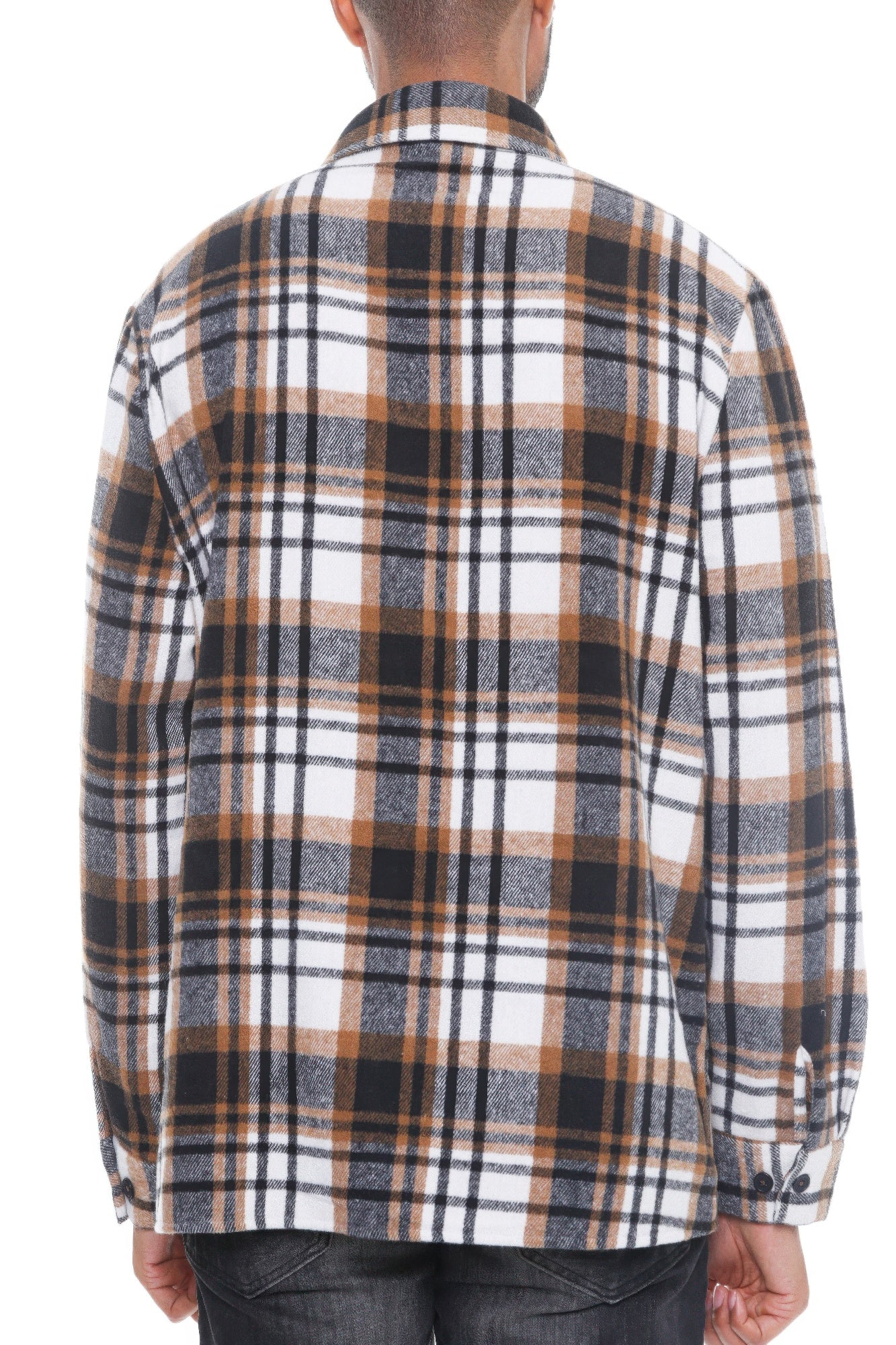 Mens Checkered Soft Flannel Shacket - ZumBuys