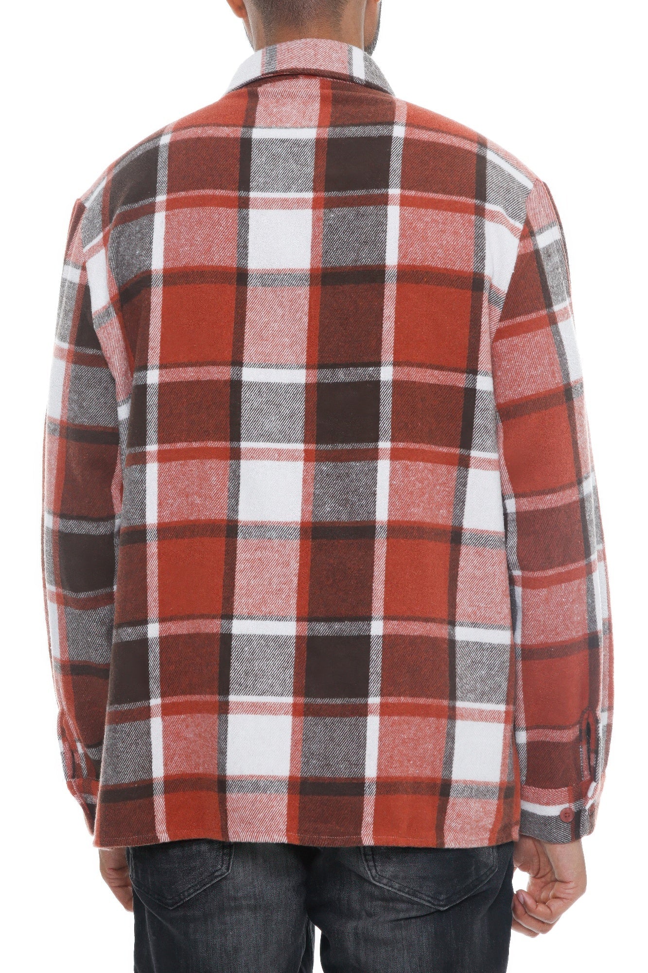 Mens Checkered Soft Flannel Shacket - ZumBuys