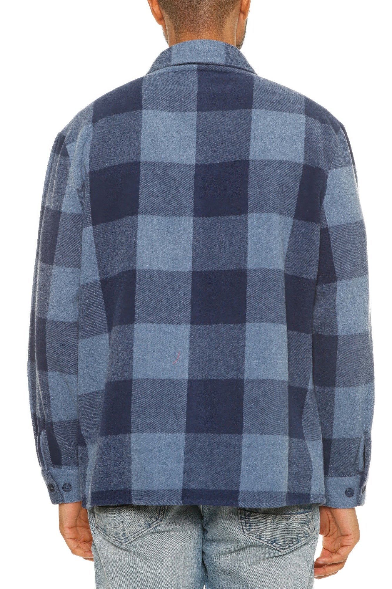Mens Checkered Soft Flannel Shacket - ZumBuys