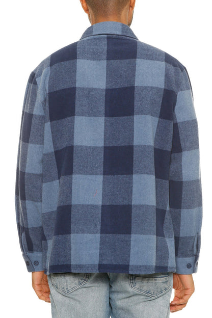 Mens Checkered Soft Flannel Shacket - ZumBuys
