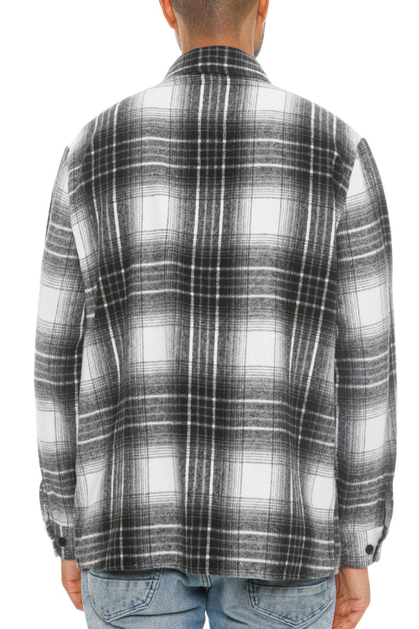 Mens Checkered Soft Flannel Shacket - ZumBuys