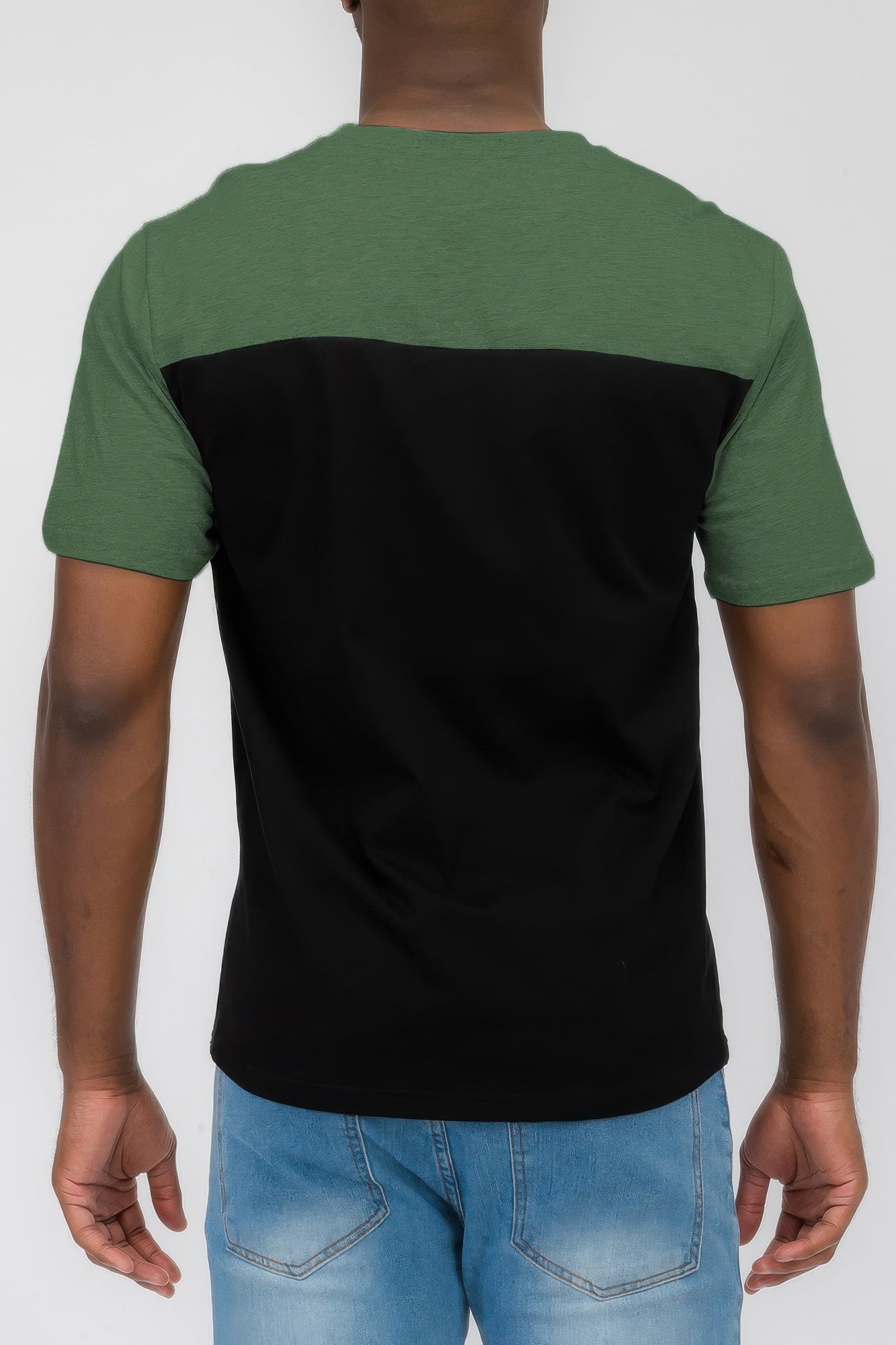 Men's Color Block Short Sleeve Tshirt - ZumBuys
