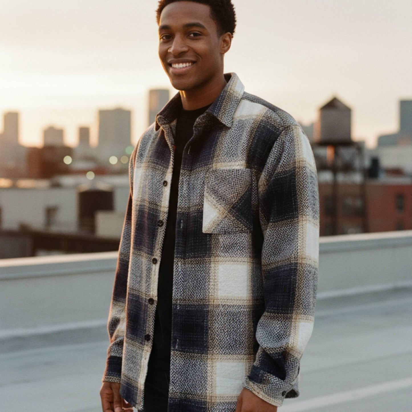 Mens Flannel Shirt Jacket Shacket - ZumBuys