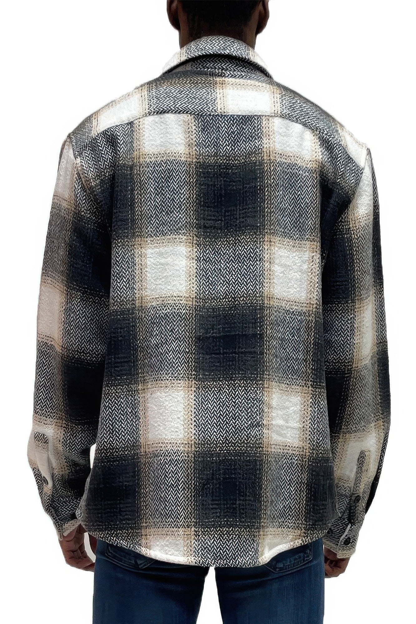 Mens Flannel Shirt Jacket Shacket - ZumBuys