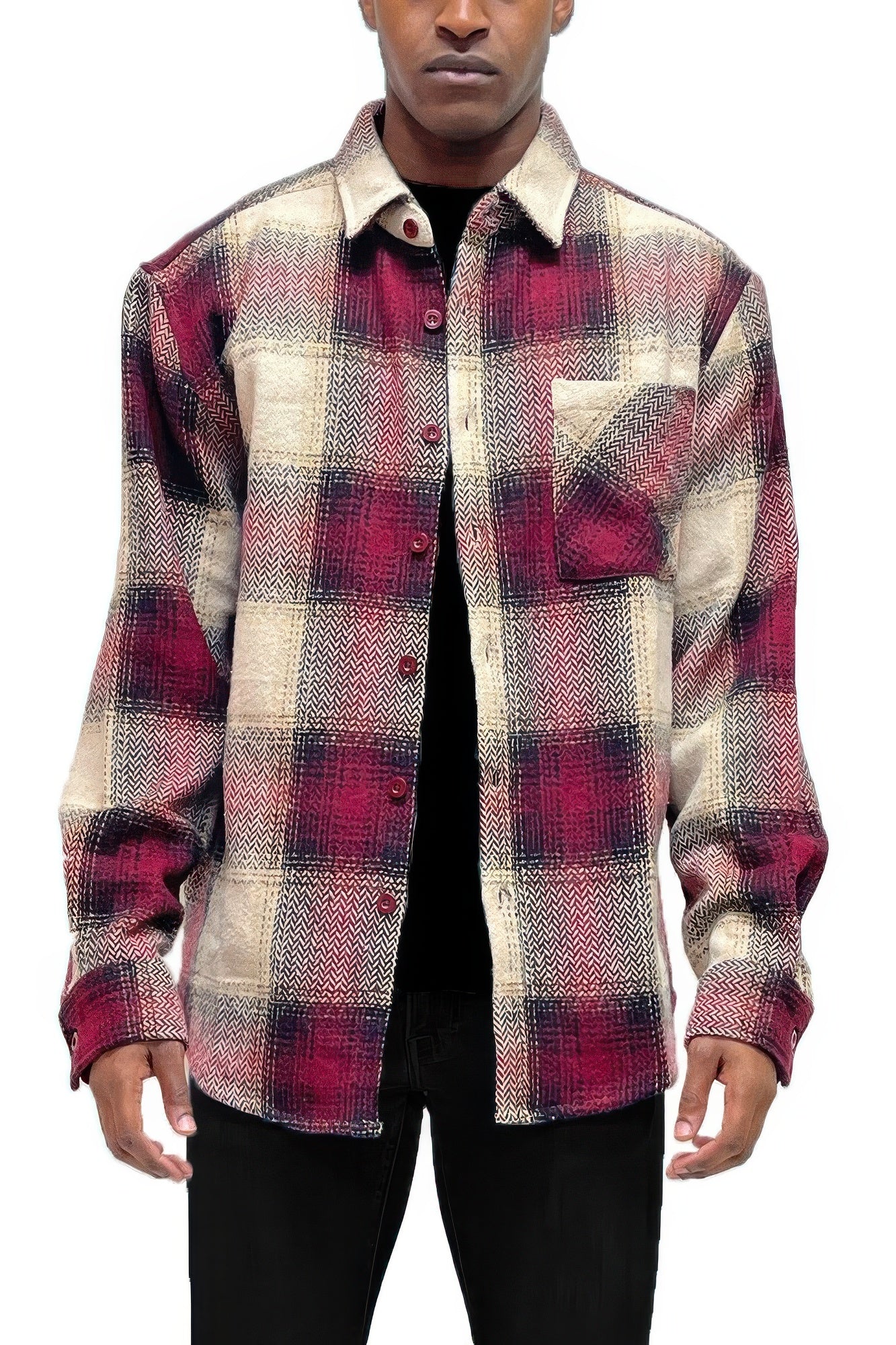 Mens Flannel Shirt Jacket Shacket - ZumBuys