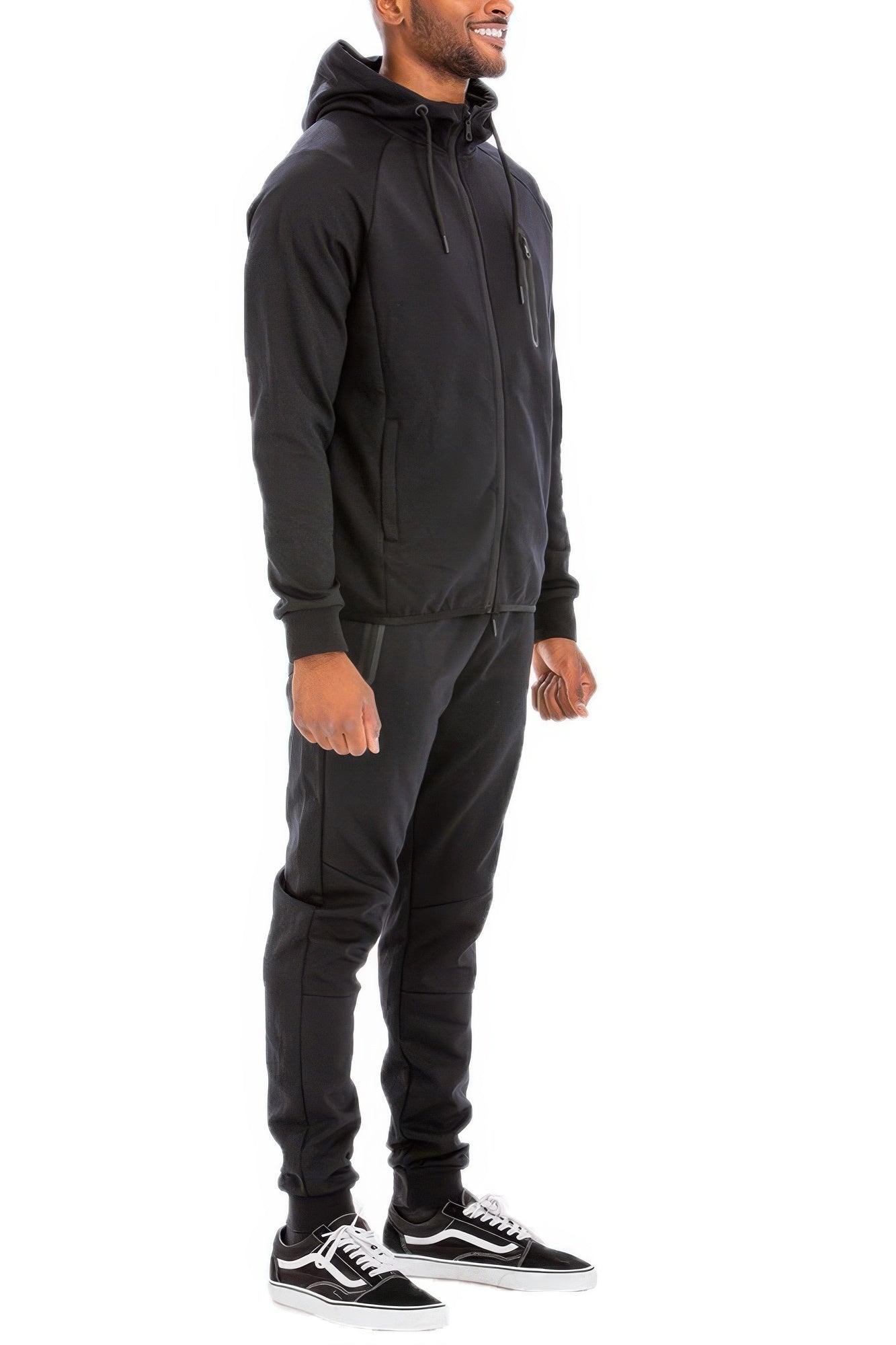 Men's Full Solid Color Track Set - ZumBuys