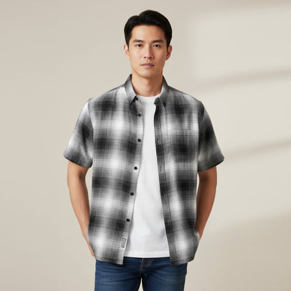 Mens Plaid Short Sleeve Flannel - ZumBuys