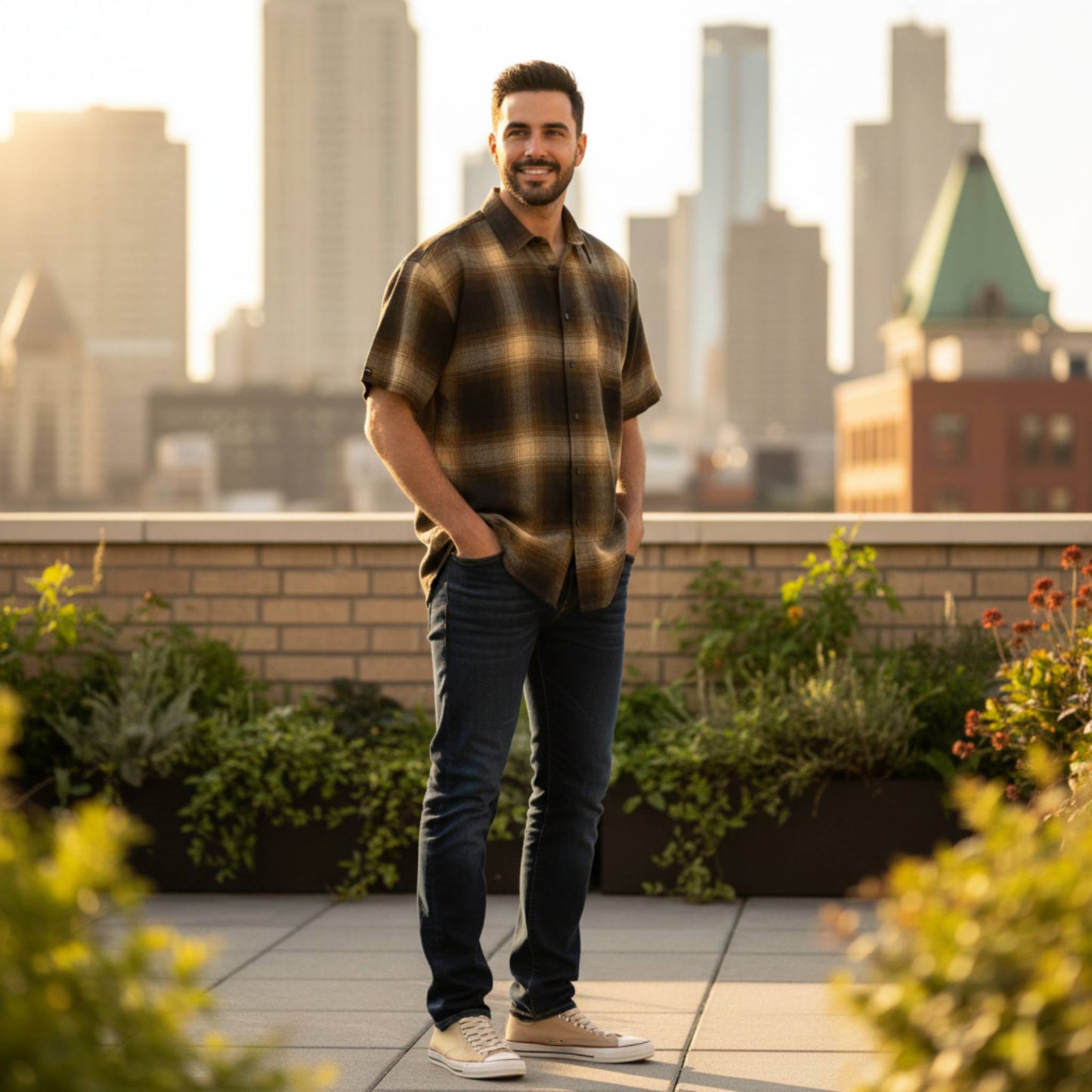 Mens Plaid Short Sleeve Flannel - ZumBuys